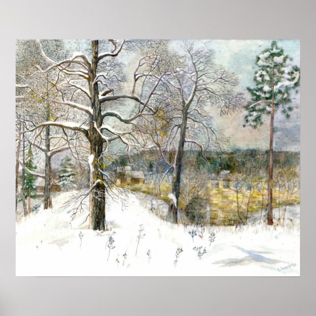 Póster puente de invierno (Frente)