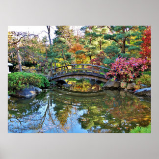 Póster Puente de jardines japoneses de Anderson