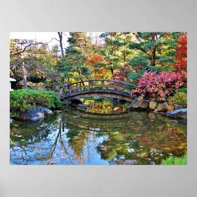 Póster Puente de jardines japoneses de Anderson (Frente)