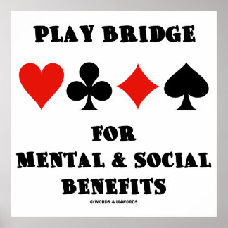 Póster Puente de juego para beneficios mentales y sociale