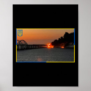 Póster Puente de Kerch de Crimea Sello Península del Puen