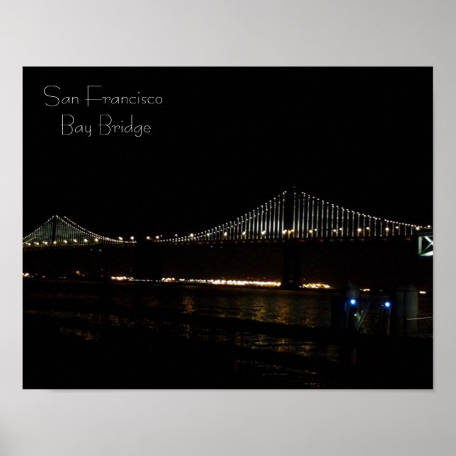 Póster Puente de la bahía de San Francisco 2013 (Frente)