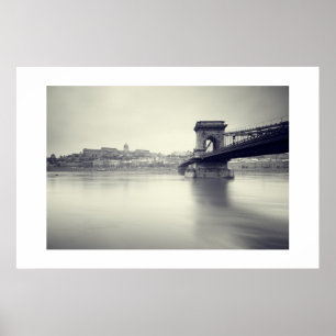 Póster Puente de la cadena Szechenyi y Palacio Real