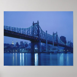 Póster Puente de la calle 59, Nueva York, EE. UU.