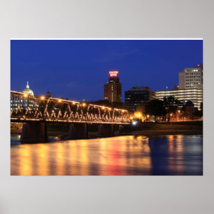 Póster Puente de la calle Walnut Estatal de Pennsylvania