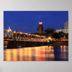 Póster Puente de la calle Walnut Estatal de Pennsylvania