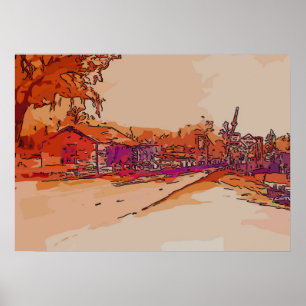 Póster Puente de la Libertad de la Antigua Bahía