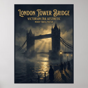 Póster Puente de la Torre de Londres Gótico Victoriano Vi