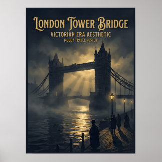 Póster Puente de la Torre de Londres Gótico Victoriano Vi