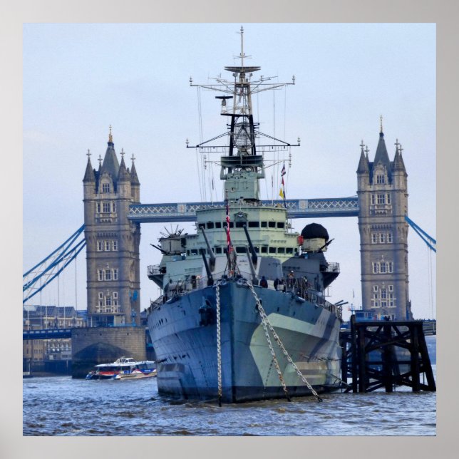 Póster Puente de la Torre Londres. (Frente)