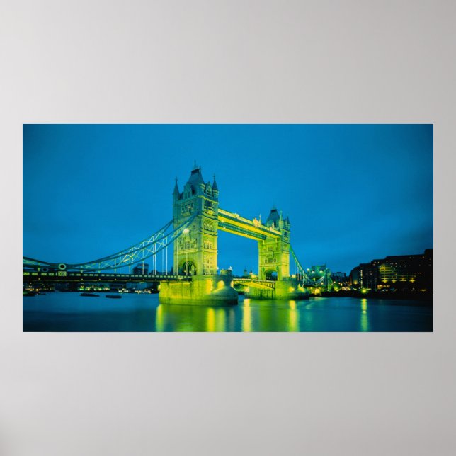 Póster Puente de la Torre, Londres, Inglaterra 3 (Frente)