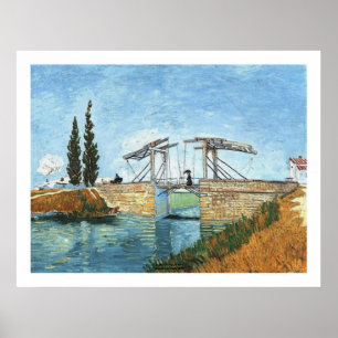 Póster Puente de Langlois en Arles por Vincent van Gogh