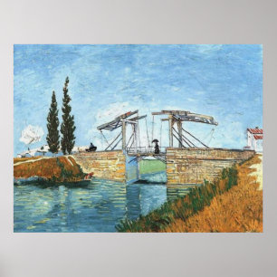 Póster Puente de Langlois en Arles por Vincent van Gogh