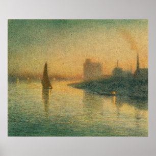Póster Puente de Londres - Joseph Pennell - 1893