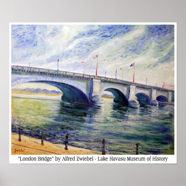 Póster Puente de Londres por Alfred Zwiebel Poster (Frente)