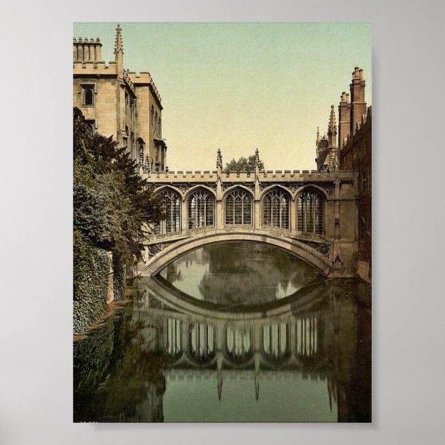 Póster Puente de los suspiros, Cambridge, Inglaterra de l (Frente)