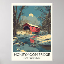 Puente de luna de miel NH escena de invierno