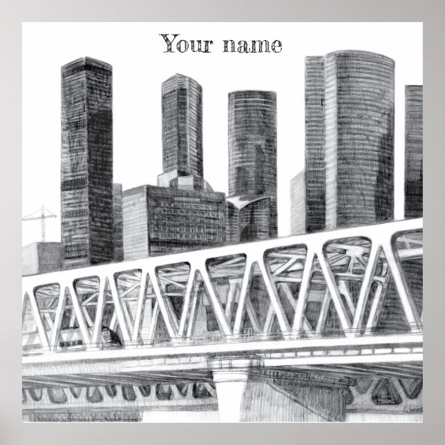 Póster Puente de metro (Frente)