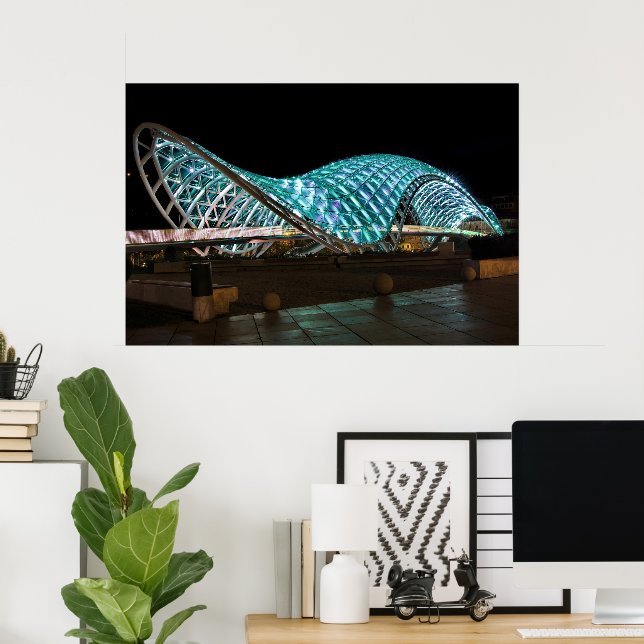 Póster Puente de Paz, Tiflis, Georgia (Oficina en casa)