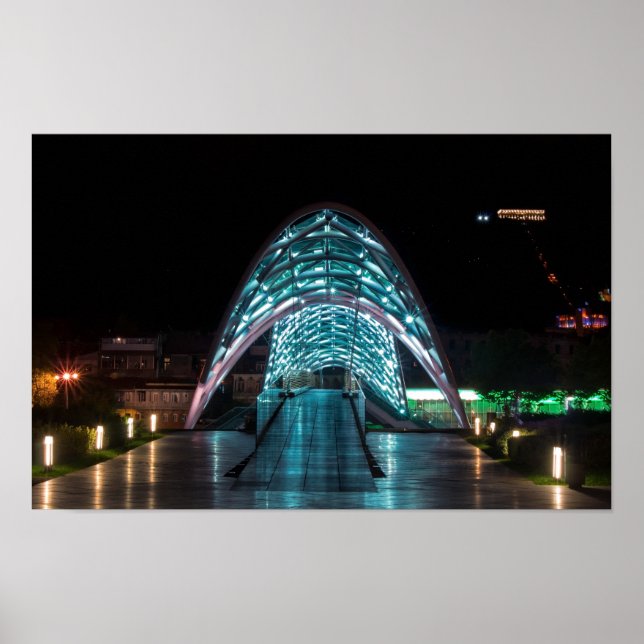 Póster Puente de Paz, Tiflis, Georgia (Frente)