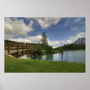 Póster Puente de puente en cascada