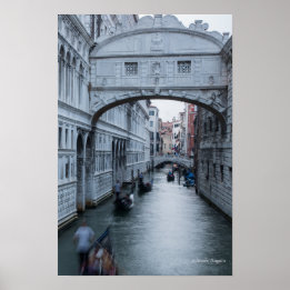 Póster Puente de Sighs Imagen de Venecia