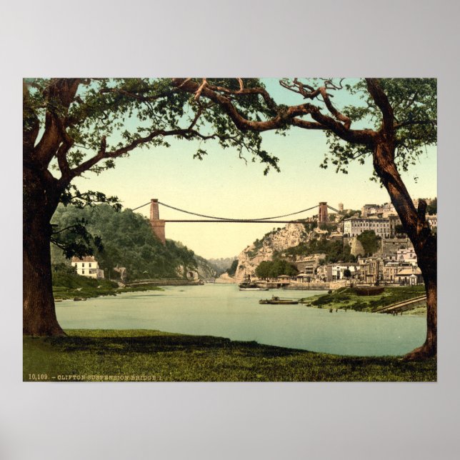 Póster Puente de Suspensión Clifton I, Bristol, Inglaterr (Frente)
