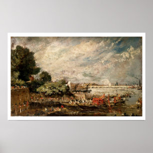 Póster Puente de Waterloo desde arriba de las escaleras