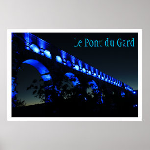 Póster Puente del acueducto Le Pont du Gard, París, Franc