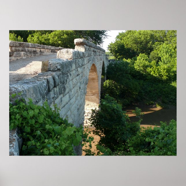 Póster Puente del Arco de Piedra Clements 1886 (Frente)