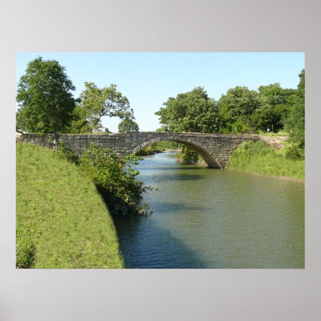 Póster Puente del Arco de Piedra Fox Creek de 1910 (Frente)
