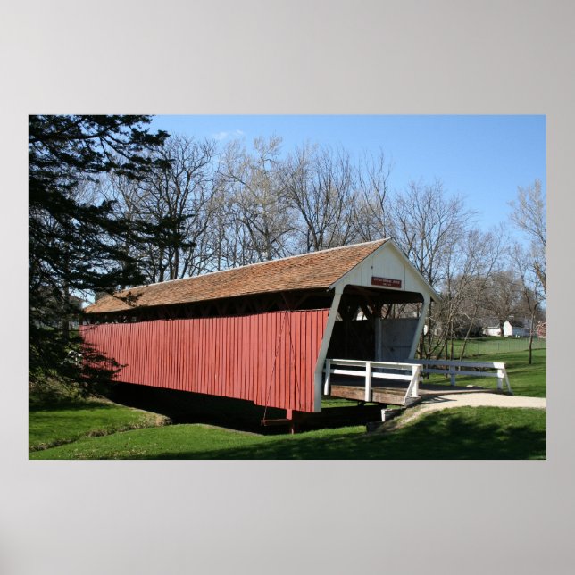 Póster Puente del condado de Madison, Iowa (Frente)