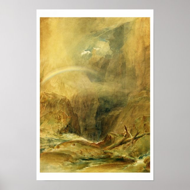 Póster Puente del diablo, paso de San Gotardo, c.1804 (co (Frente)