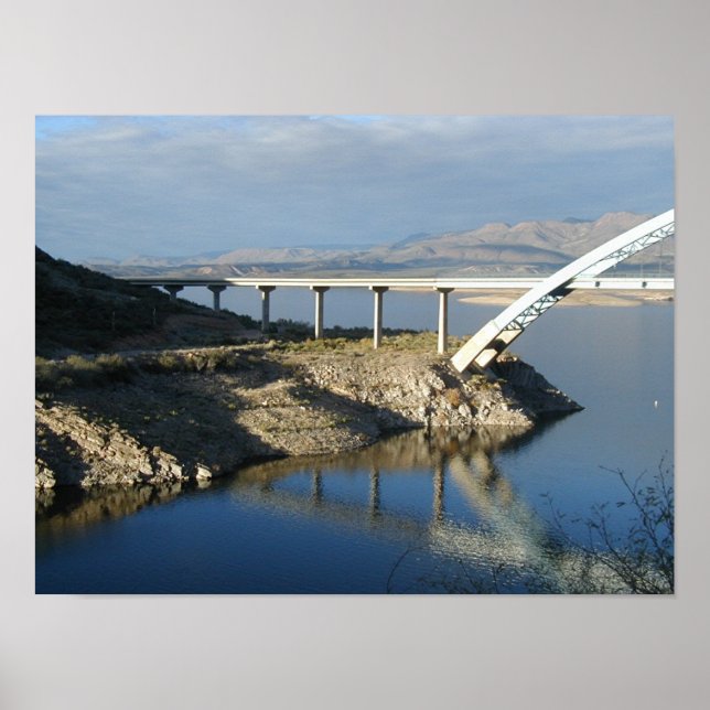 Póster Puente del lago Roosevelt, Arizona (Frente)