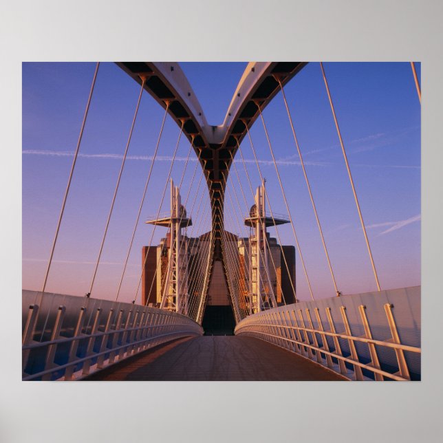 Póster Puente del Milenio, Centro Lowry, Salford (Frente)