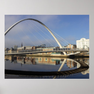 Póster Puente del Milenio, Gateshead, Reino Unido