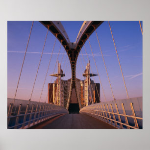 Póster Puente del Milenio, Lowry Center, Salford