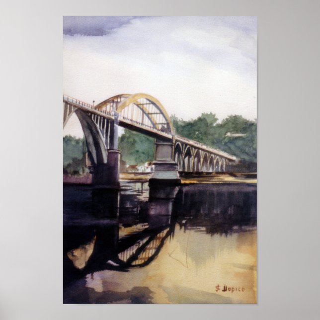 Póster Puente del Pedrido (A Coruña) (Frente)
