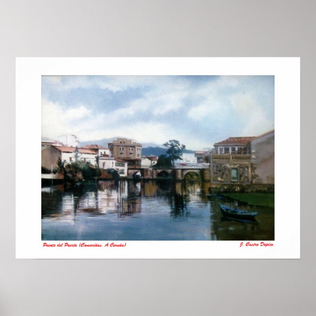 Póster Puente del Puerto (Camariñas. A Coruña) (Frente)