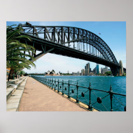 Póster puente del puerto de sydney