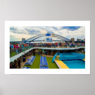 Póster | Puente del puerto de Sydney para cruceros
