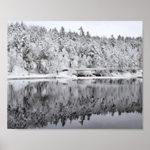 Póster Puente del puerto del río Negro, Michigan
