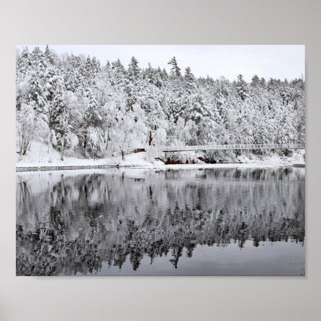Póster Puente del puerto del río Negro, Michigan (Frente)