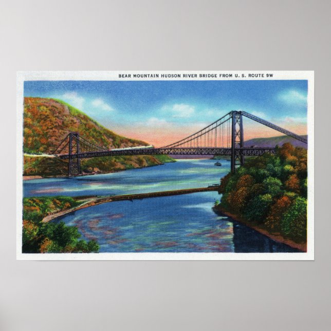 Póster Puente del río Hudson (Frente)