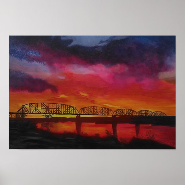 Póster Puente del tren Parker Arizona (Frente)