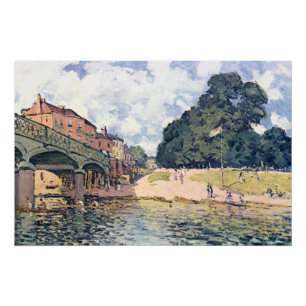 Póster Puente del Tribunal Alfred Sisley Hampton