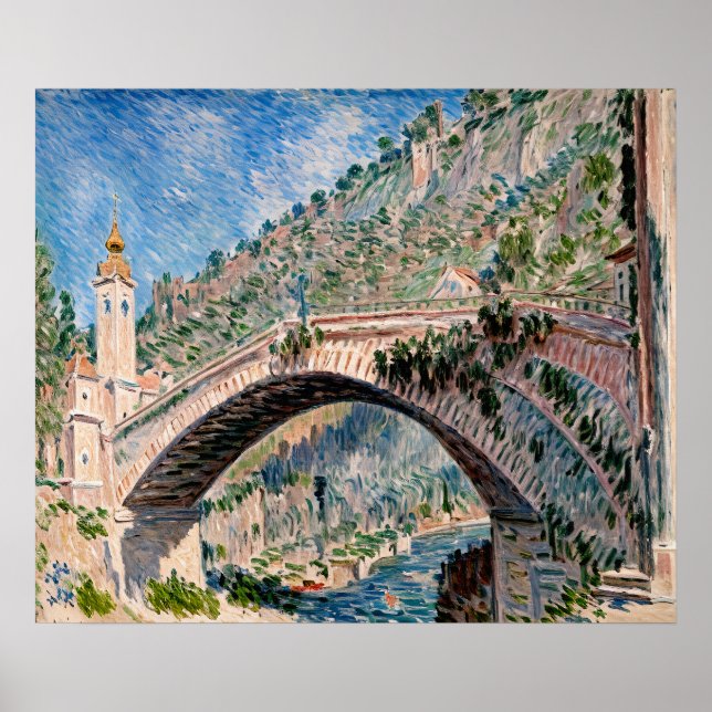 Póster Puente en Dolceacqua (Frente)