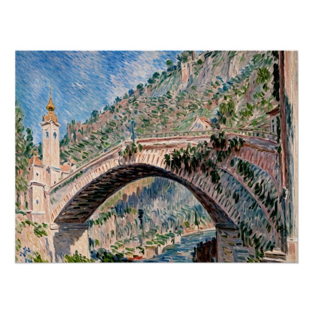 Póster Puente en Dolceacqua (Anverso)
