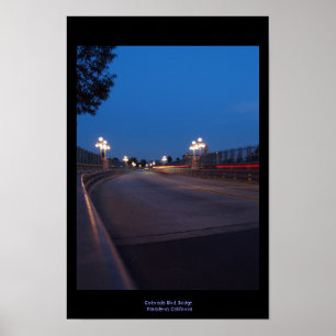 Póster Puente en la noche