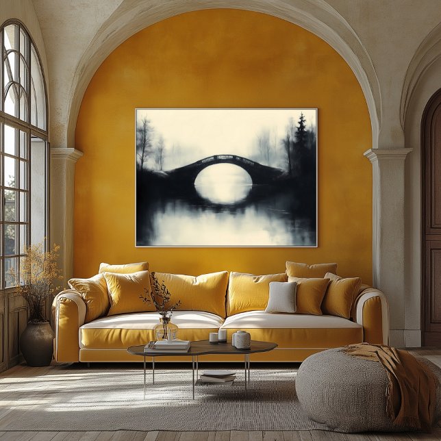 Póster Puente enigmático en medio de reflexiones de niebl (Subido por el creador)